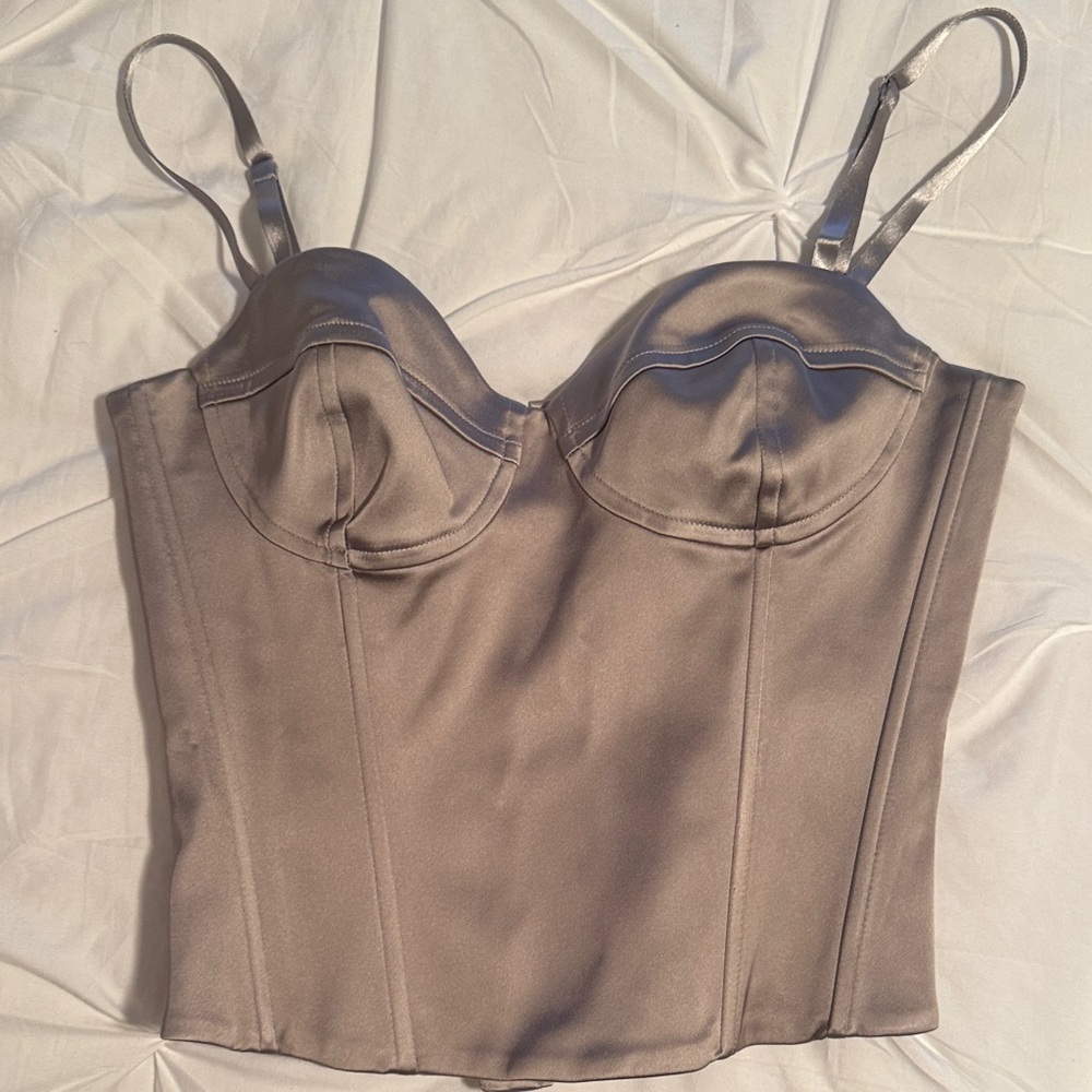 Aritzia Ashen Bustier Top